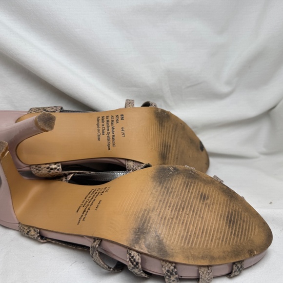 Jessica Stiletto Shoes Womens Size 8 Pink Snakeskin Clubwear Gothgirl Maximalist - Picture 6 of 8